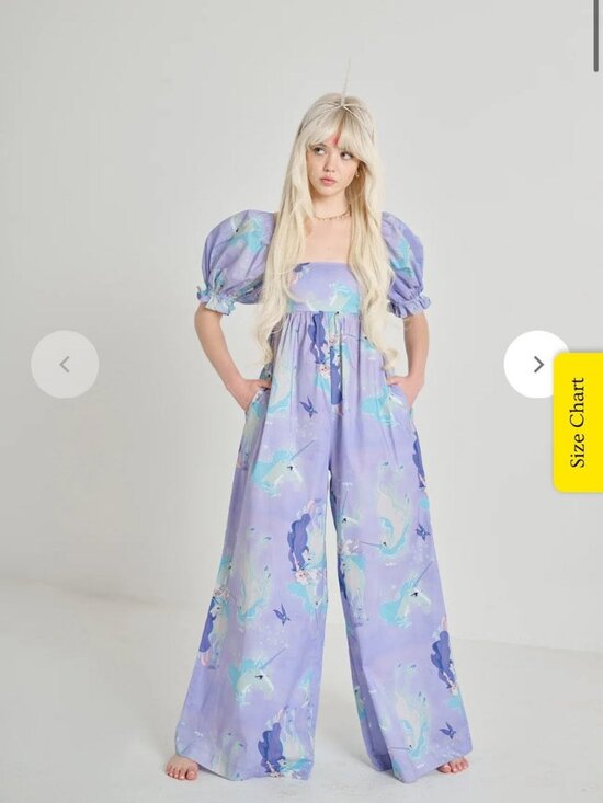 Selkie Pants - RARE Selkie x The Last Unicorn Jumpsuit Size L